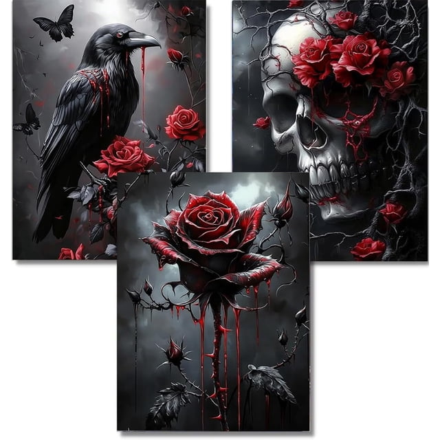 Kit de arte con diamantes DAZZLEDOTS para Halloween, paquete de 3 unidades para adultos