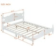 thumbnail image 3 of Furvclv Full/Queen Wood House Bed, Easy Assembly, Platform Bed, No Box Spring Needed, Wooden Slat Mattress Foundation, Retro Style Platform Bed, 3 of 9