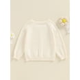 thumbnail image 6 of Hirigin Toddler Baby Girl Fall Winter Knit Sweater 6 9 12 Months 2T 3T Long Sleeve Solid Color Button Up Knitwear Cardigan Coat, 6 of 8