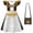 Purple - Orange, variant on HTQWLP Girls Halloween Costume, POP Style Halloween Cosplay Sleeveless Skirt with Bag Dress Up Costumes, Girls Stage Performance Outfit, 3-12Y Birthday Halloween Party & Fancy Dress Playwear