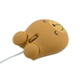 thumbnail image 5 of PloutoRich Wired Mouse Cute Animal Brown Bear Mouse Portable 1200DPI Optical USB Corded Mouse for Laptop PC Desktop Computer, 5 of 9