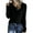 Black #36, variant on WULMLEO Womens Casual V Neck Ribbed Knit Long Sleeve Sweater Fall Tops 2026 Trendy Lightweight Sweaters Purple Pink One Size
