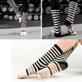 thumbnail image 3 of Women's Non-Slip Striped Toe Socks, 3 Pairs - for Pilates, Yoga, Hospital, Barre & Gym, 3 of 7