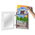 thumbnail image 3 of Marcos de arte para niños, marcos de arte con apertura frontal, fáciles de cambiar, dibujos, ilustraciones, marcos de fotos para pared, mesa, madera, 3 of 5