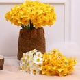 thumbnail image 3 of Visland 6PCS Artificial Narcissus Bouquet, Artificial Daffodils Flowers for Indoor Outdoor Home Office Garden Patio Yard Table Wedding Farmhouse Centerpieces Pot Decor, 3 of 8
