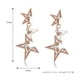 thumbnail image 2 of Pendientes largos con forma de estrella Bling Bling joyería con diamantes de imitación, 2 of 7
