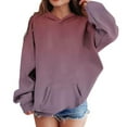thumbnail image 5 of Hooded Sweatshirt Children's Long Sleeved Gradient T-shirt Round Neck Top for Boys and Girls Oversized Pullover Fashion Hoodies Pullover Sweatshirts Casual Fall Winter Clothes 4-14 Years, 5 of 9