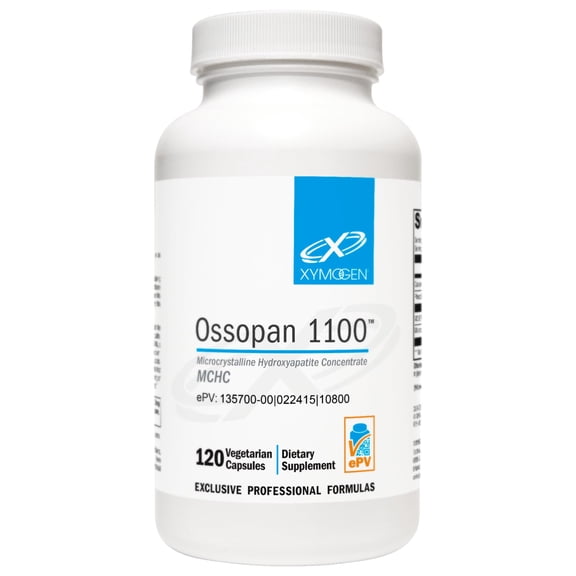 XYMOGEN Ossopan 1100 - MCHC Bone Matrix Formula - Bone Metabolism & Skeletal Support - Vegetarian, Gluten-Free & Non-GMO - 120 Capsules