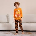 thumbnail image 5 of QTAMYYDS Halloween Family Pajama Set, Long Sleeve & Long Pants Style, Comfortable Fabric, Orange Base with Pumpkin Patterns, Suitable for All Family Members, Multiple Sizes Available, 5 of 6