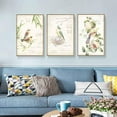 thumbnail image 3 of wall26 Framed Canvas Wall Art for Living Room, Bedroom Bird Illustration IV Canvas Prints for Home Decoration Ready to Hang - 16"x24"x3 Panels, 3 of 4