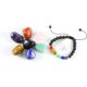 thumbnail image 4 of Nvzi Juego de 7 piedras de chakras naturales pulidas y pulidas con pulsera de 7 chakras de roca volcánica y cuarzo transparente para piedras preciosas de cristal, 4 of 5