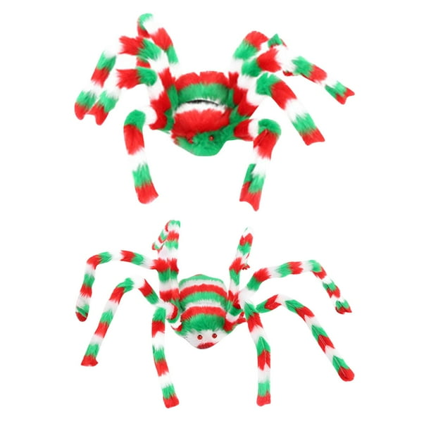 MEGAWHEELS Halloween Simulation Furry Color Spiders Decorations ...