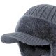 thumbnail image 3 of Coldshield Trapper Hat Gorros Punto Invierno Con Orejeras Y Lana (gris), 3 of 9