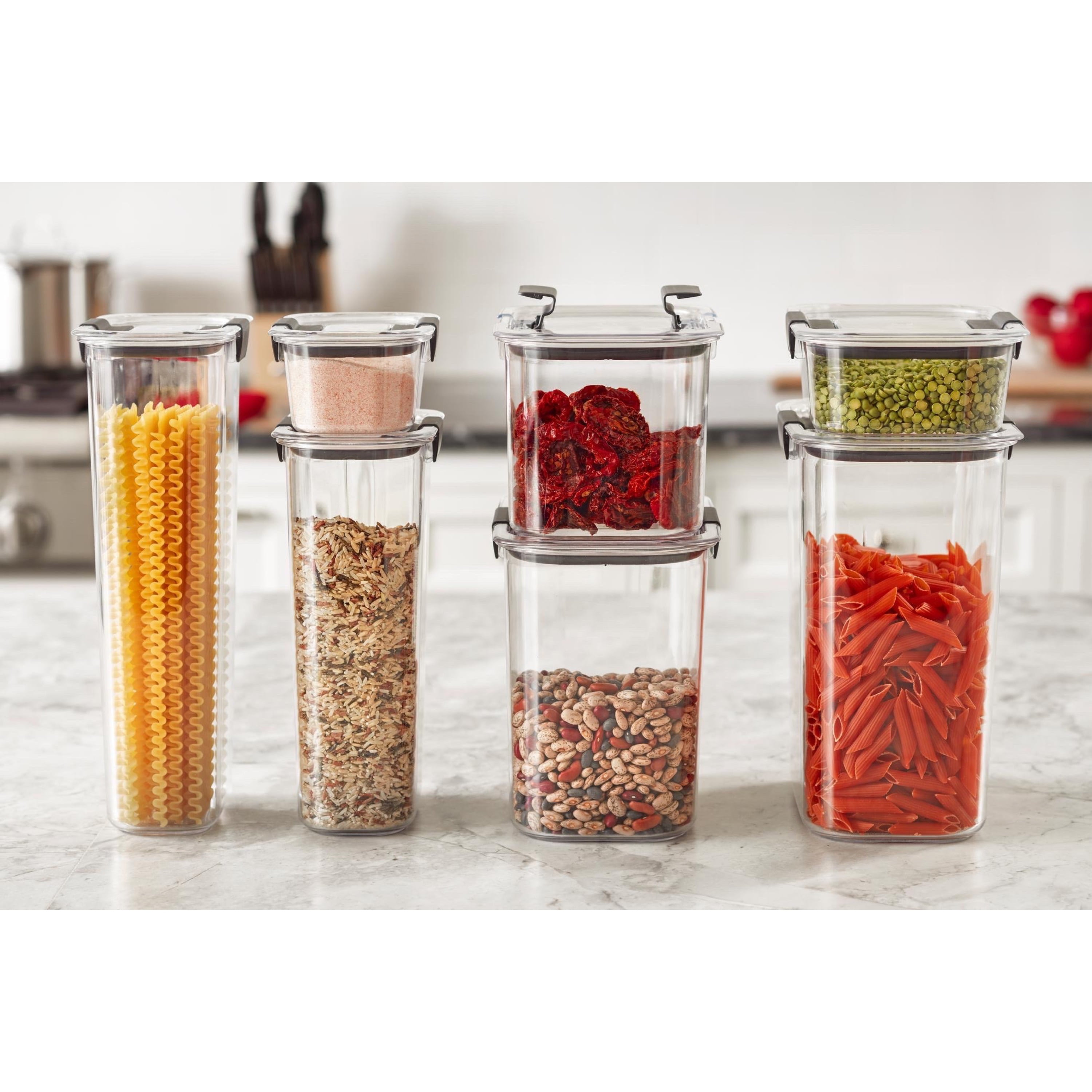 Buy Rubbermaid Brilliance Tritan Set of 7 Pantry Storage Containers