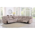 thumbnail image 2 of Star Home Living Functional Tan Genuine Leather Sofa Living Room Set, 2 of 2