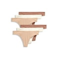 thumbnail image 1 of Jockey Women's Organic Cotton Stretch Logo Thong - 6 Pack, 1 of 4
