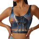 thumbnail image 1 of Fotbe Lonely Night Sky Wolf Sujetador Deportivo Largo sin Aros para Mujer con Almohadillas y Soporte Medio, Transpirable y Absorbente, Camiseta Tipo Chaleco o Tank Top-Small, 1 of 8