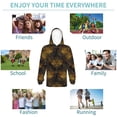 thumbnail image 5 of Goofa Gold Dragonfly Mandala Pattern Hooded Sweatshirt for Youth Trendy youth sweatshirt Casual Hoodie for Boys and Girls-X-Large, 5 of 6