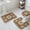 Brown, variant on Brown Boho Bath Mat 3 Piece Bathroom Rug Set, Retro Western Rustic Ethnic Tribal Patterns Non Slip Bath Rug Contour Mat and Toilet Lid Cover, Absorbent Shower Mats Soft Bath Rugs and Mats Sets