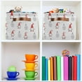thumbnail image 6 of GZHJMY Storage Basket Christmas Gnomes Foldable Canvas Laundry Baskets Bin Waterproof Inner Layer with Sturdy Handles for Toy Nursery Blanket Clothes 2 Pack, 6 of 7