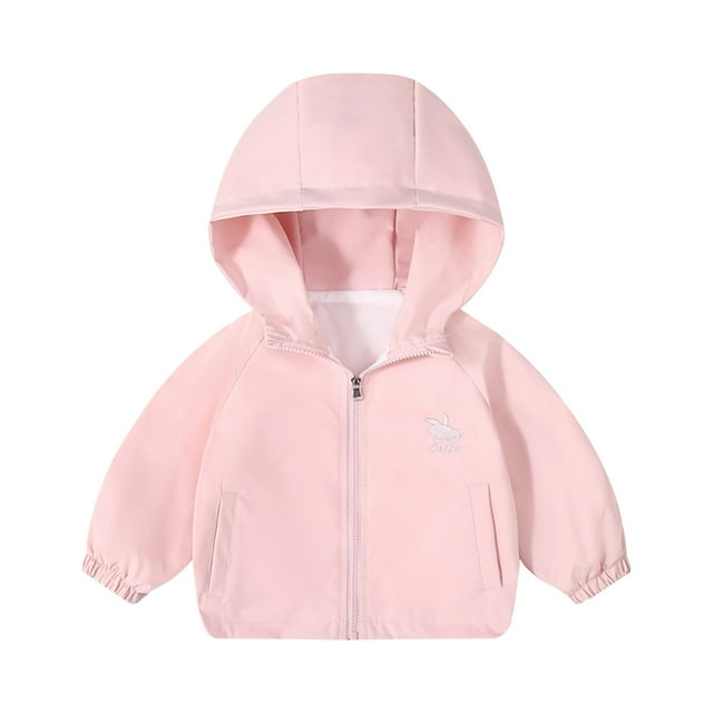 XXWXYD Garçons Filles Coupe-Vent Veste à Capuche Imperméable Légère Imperméable Coupe-Vent Décontractée Confortable Plein Air Randonnée Manteau Printemps Automne Veste de Pluie