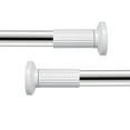 thumbnail image 7 of Room Divider Spring Tension Curtain Rod 51 to 146 inches,Adjustable Shower Curtain Rods,No Drilling,Closet Telescopic Rods,Expandable Balcony Tension Pole,Silver, 7 of 7