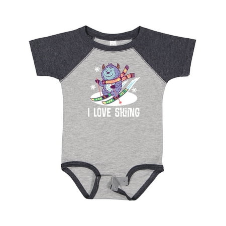 

Inktastic I Love Skiing Gift Baby Boy or Baby Girl Bodysuit