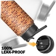 thumbnail image 5 of Leopard Print Insulated Stainless Steel Water Bottle with Straw & Cleaning Brush – 18 Oz | Leakproof, BPA-Free, 304 Stainless Steel, Wide Mouth, Travel Mug for Car, Gym, Office, 5 of 5