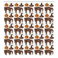 thumbnail image 2 of Ambesonne Halloween Shower Curtain, Pumpkin Witch Hat Cat, 69"Wx70"L, Brown Orange Green, 2 of 4