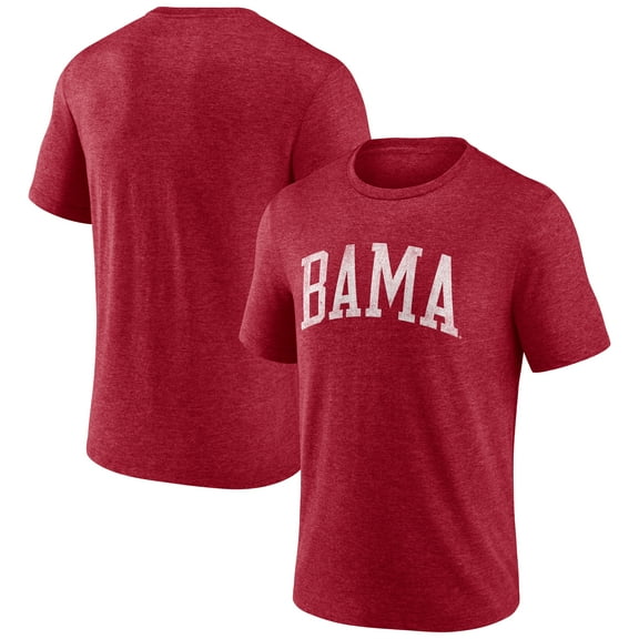 Men's Crimson Alabama Crimson Tide Arched Battle Cry Tri-Blend T-Shirt