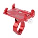 thumbnail image 3 of Soporte para teléfono con clip para manillar de bicicleta ajustable de aleación de aluminio, soporte para teléfono inteligente para bicicleta, color rojo, 3 of 15
