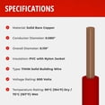 thumbnail image 2 of Cable de construcción Remington 12 AWG THHN 30 m 600 V blanco, 2 of 3