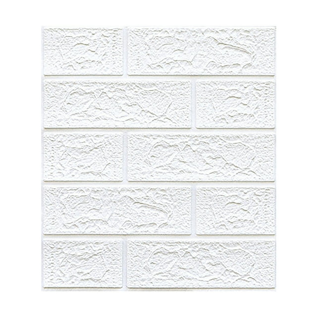 WHEANG Wall Decor New PE Foam 3D DIY Wall Decor Embossed Brick Stone Color Tile Splicing