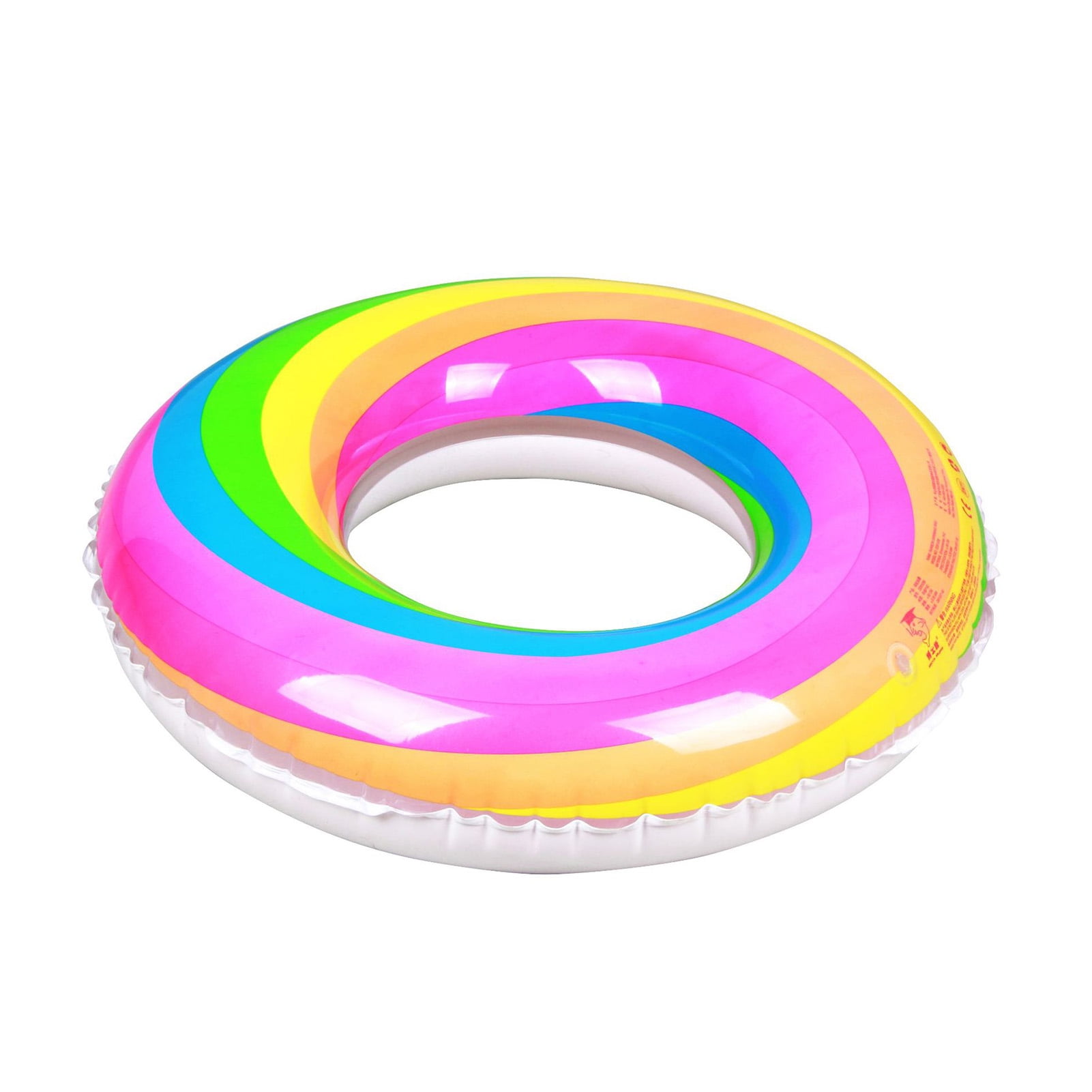 Details about   Inflatable Swimming Rainbow Pool Float Circle Air Mattress Seat Summer Beach Toy 