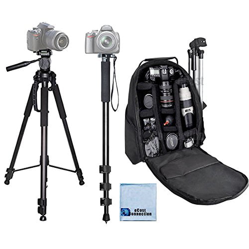 Pro 60" Tripod with Deluxe Camera Case Bag for Canon T5i T4i T3i T3 T2i T1i XSi 
