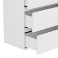 thumbnail image 4 of MONSLIPA 6 Drawer Dresser for Bedroom, Storage Organizer Chest of Drawers for Living Room Hallway Entryway, White, 4 of 8
