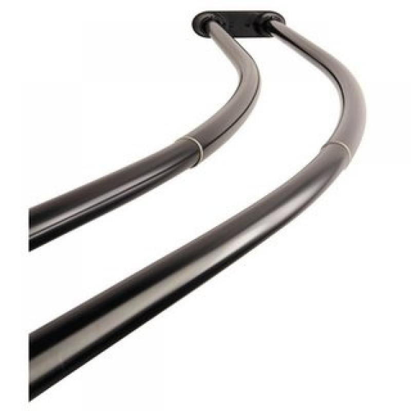Oilrubbed Bronze Curved Adjustable Double Shower Curtain Rod
