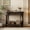 Espresso, variant on Narrow Console Table with Drawer, Vintage Entryway Sofa Table with Curved Corners & Open Shelf