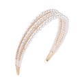 thumbnail image 2 of Shisuyan Three-deck Design Pearl Headband Golden 1Set 6.09X6.09X1.18in, 2 of 8