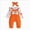 Orange, variant on Toddler Baby Boy Fall Winter Clothes Outfit Letter Long Sleeve Sweatshirts and Jogger Pants Set(Orange,3-6 Months)