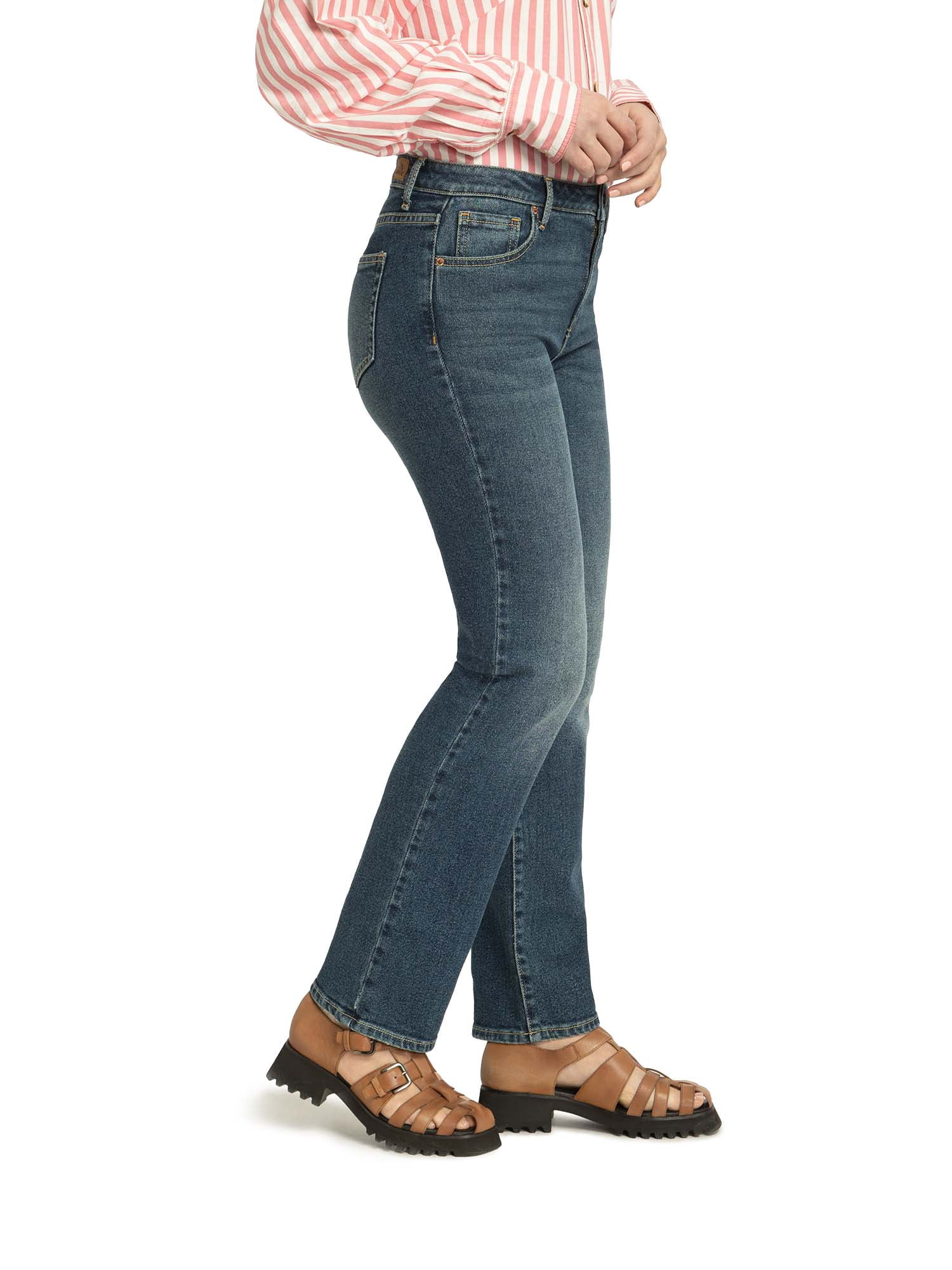 Jordache Women's High Rise Straight Jeans, Sizes 2-22