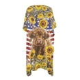 thumbnail image 5 of DISNIMO Cattle Sunflower Print Womens Kimono Swimsuit Cover Up American Flag Printed Summer Beach Coverups for Vacation Casual Loose Bikini Cover ups, 5 of 6