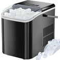 thumbnail image 6 of Countertop Ice Maker Machine, 9 Bullet Ice Cubes/6Min, 26 lbs/24H, Self-Cleaning Portable Ice Maker Machine, 2 Sizes Bullet Cubes Makers, Black, 6 of 6