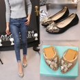 thumbnail image 3 of Women's Egg Roll Shoes Non-slip Soft Sole Pointed Toe Rhinestone Single Shoes Flat Shoes Ladybird Shoes, 3 of 3
