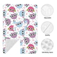 thumbnail image 4 of Car Seat Cover Baby - Blue Purple Pink Owl Breathable Infant Car Seat Cover for Baby Carseat, Lightweight Comfort Baby Essentials Must Haves Newborn Stuff for Girl Boy, 4 of 7