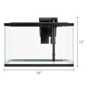 Vibrant Life 5 Gallon Aquarium Starter Kit with Blue & White LED Lights
