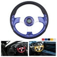 thumbnail image 2 of RASTP 13" 320mm Universal Blue Drifting Racing Lightweight Sport Steering Wheel STW018, 2 of 5