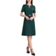thumbnail image 1 of INSPIRE CHIC Vestido de cóctel A-Line para mujer con choker, escote en V, mangas cortas, ceñido a la cintura, elegante y con vuelo, 2XL, azul verde, 1 of 5