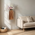 thumbnail image 5 of Naittoop 2pcs Brown Wood Wall Vase – Bamboo Hanging Planter Farmhouse Boho Wall Decor for Entryway Bathroom Living Room Hallway, 5 of 6