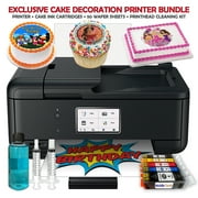 Cake Topper Image Printer, Edible Ink Cartridges, 50 Wafer Sheets Bundle
